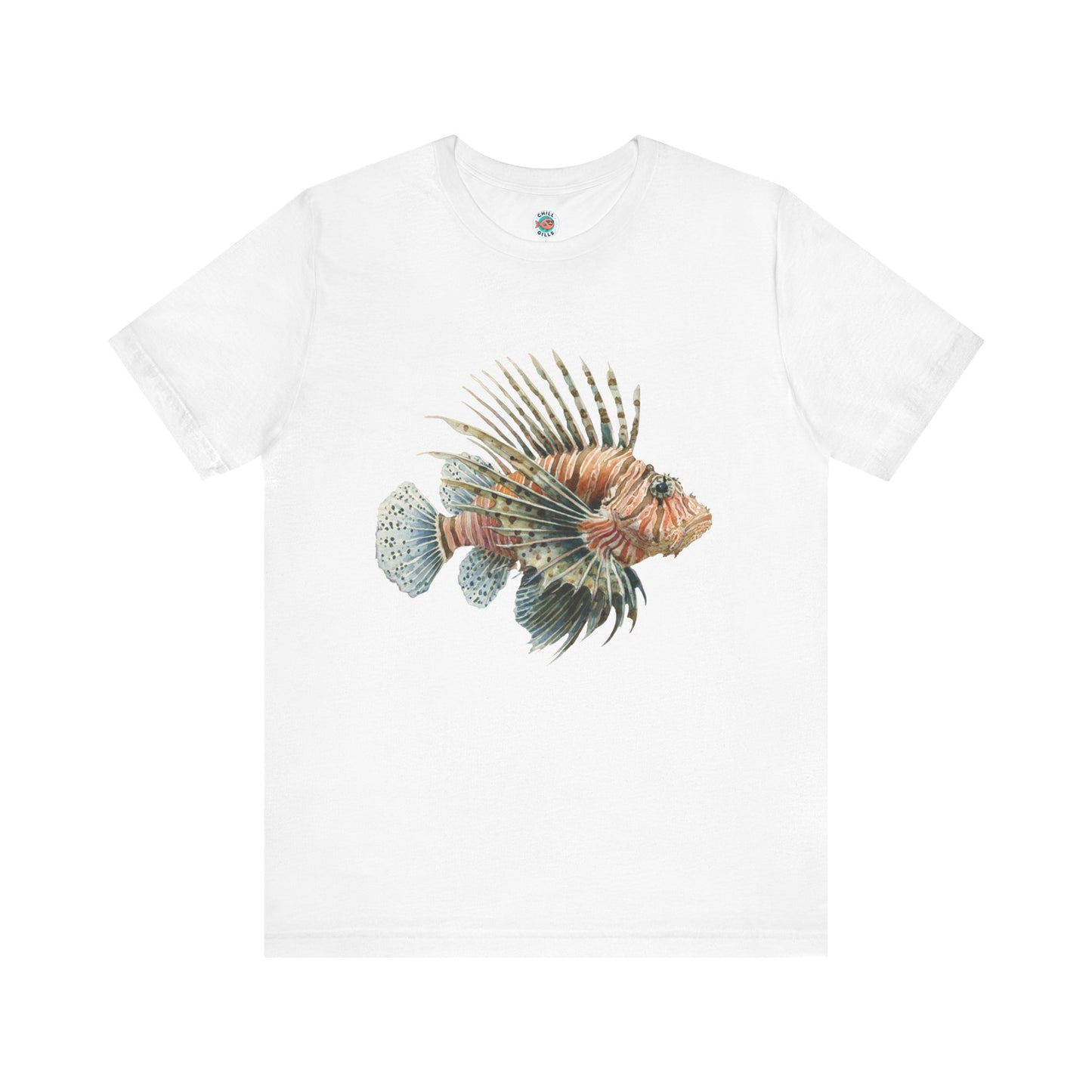 Chill Fish Graphic tees | Stylish and Funky Watercolor | Lion fish 2