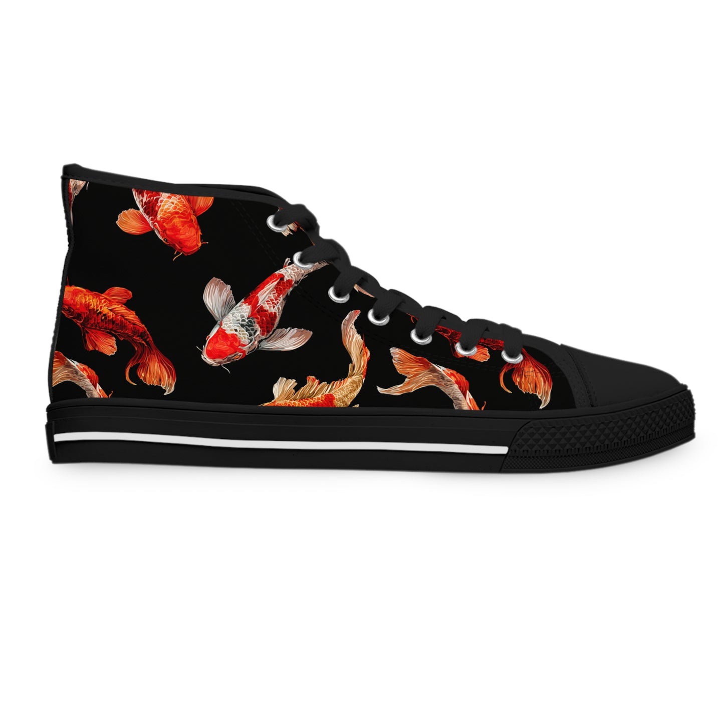 Funky Fish Feet | Koi Fish High Top Sneakers | Colourful Women's fabulous feet