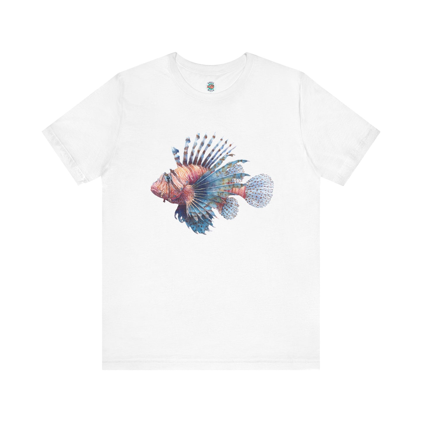 Chill Fish Graphic tees | Stylish and Funky Watercolor | Lion fish 1