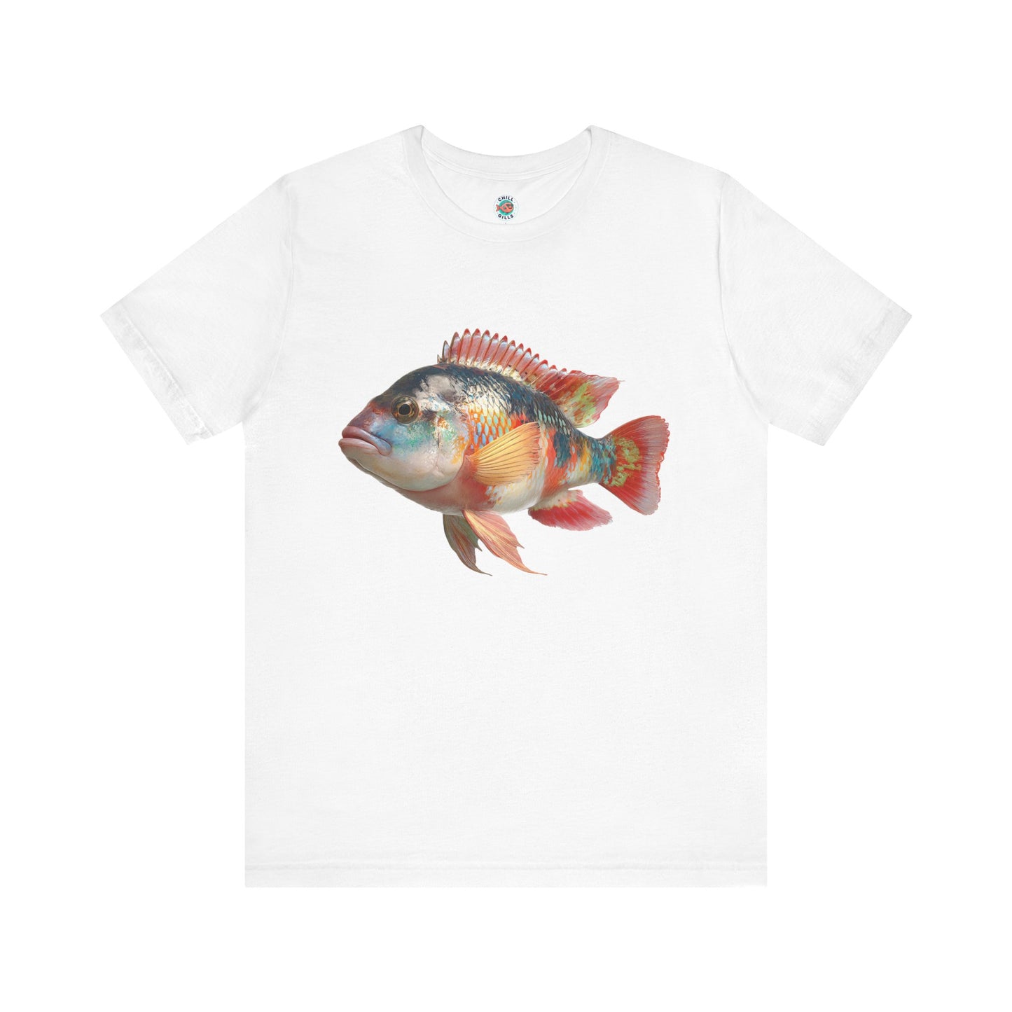 Chill Fish Graphic tees | Picture Perfect & Popping | Pinks & Greens Cichlid