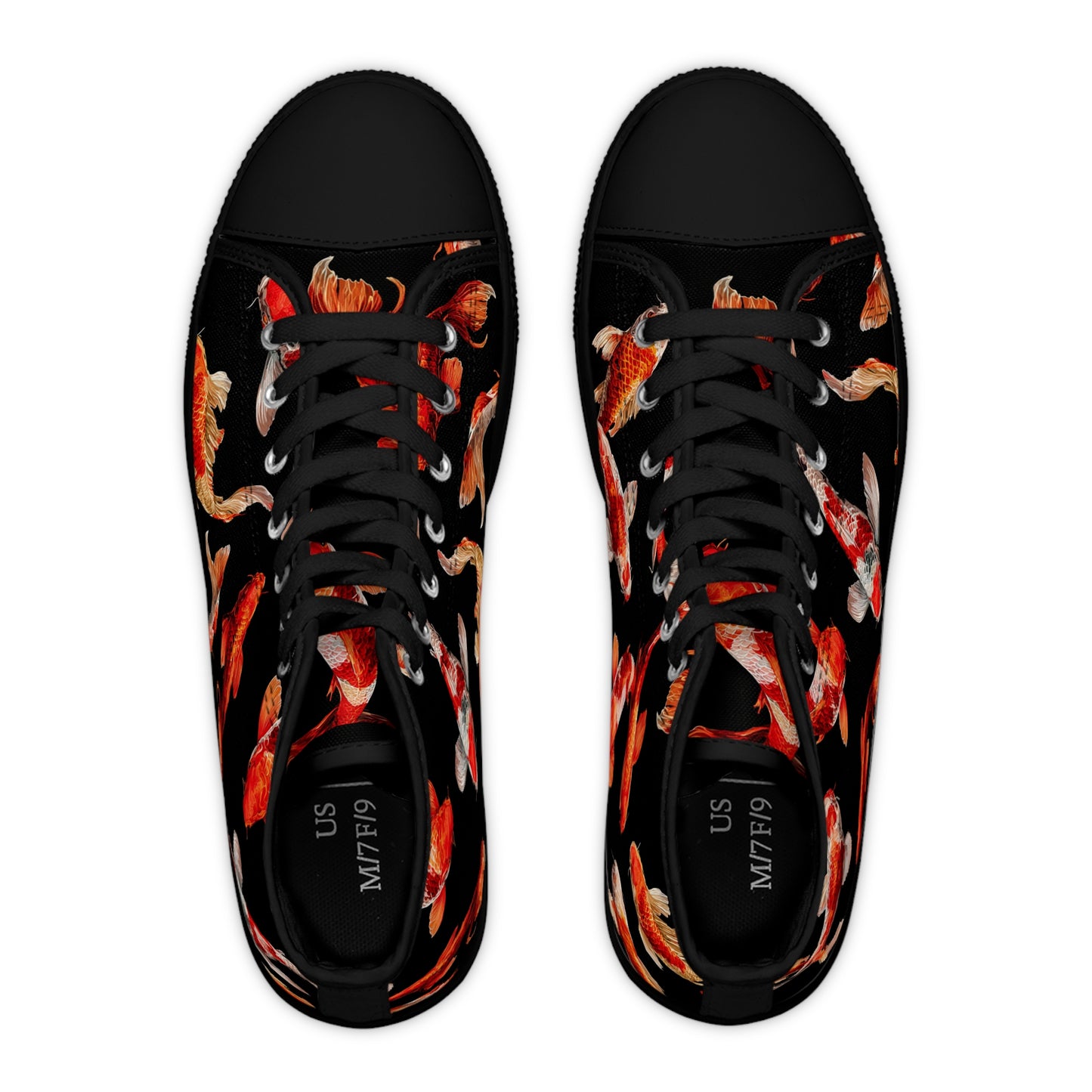 Funky Fish Feet | Koi Fish High Top Sneakers | Colourful Women's fabulous feet