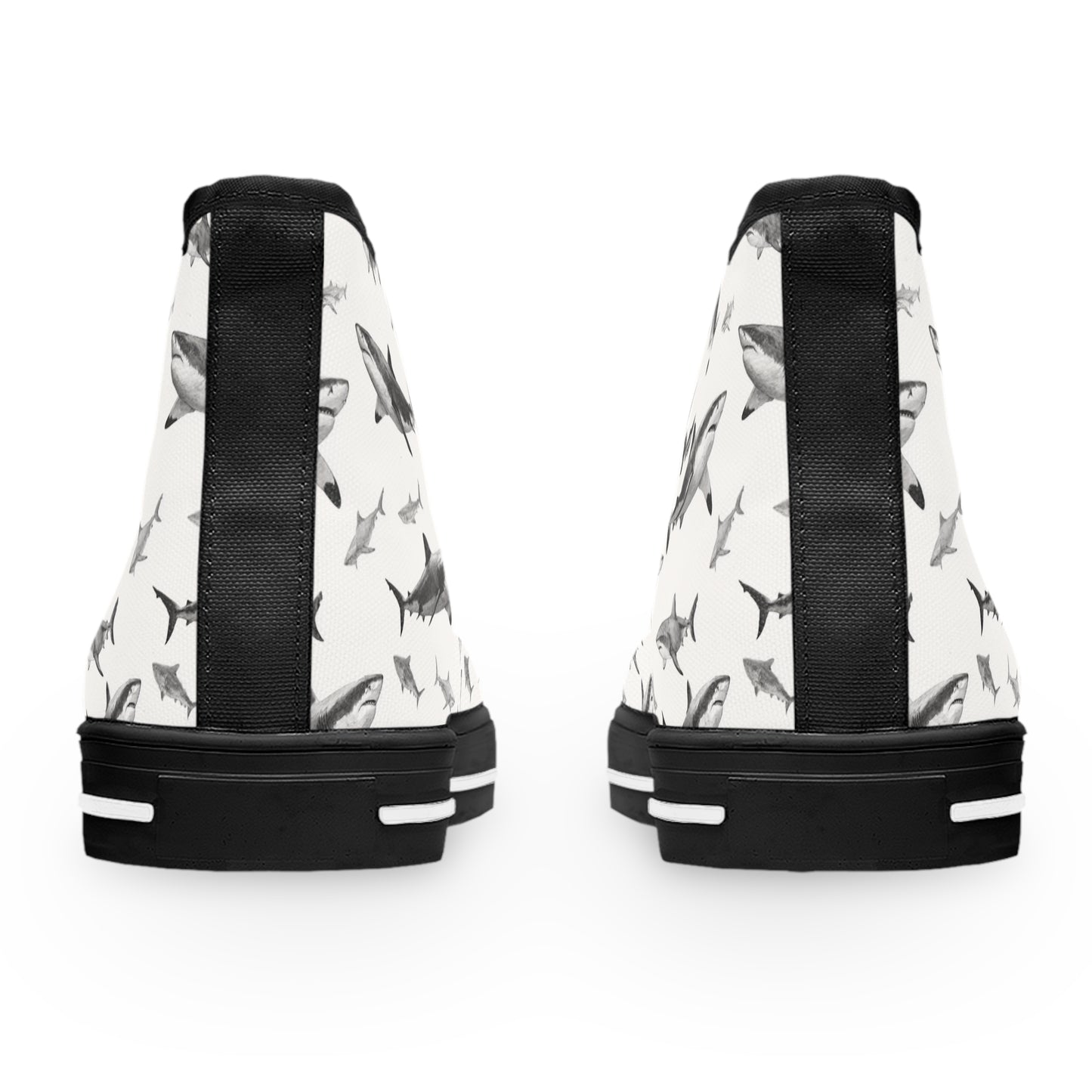 Funky Fish Feet | White Pointer High Top Sneakers | Just Cruising around