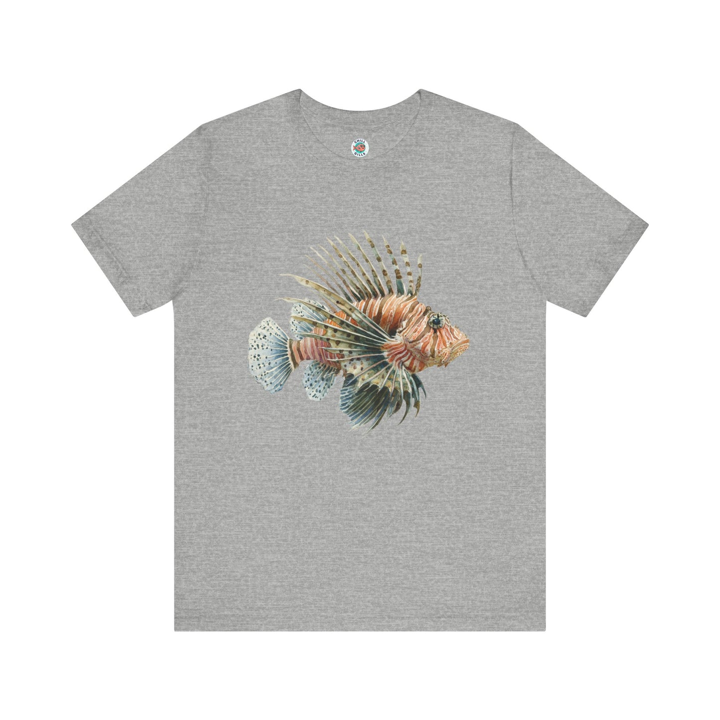 Chill Fish Graphic tees | Stylish and Funky Watercolor | Lion fish 2