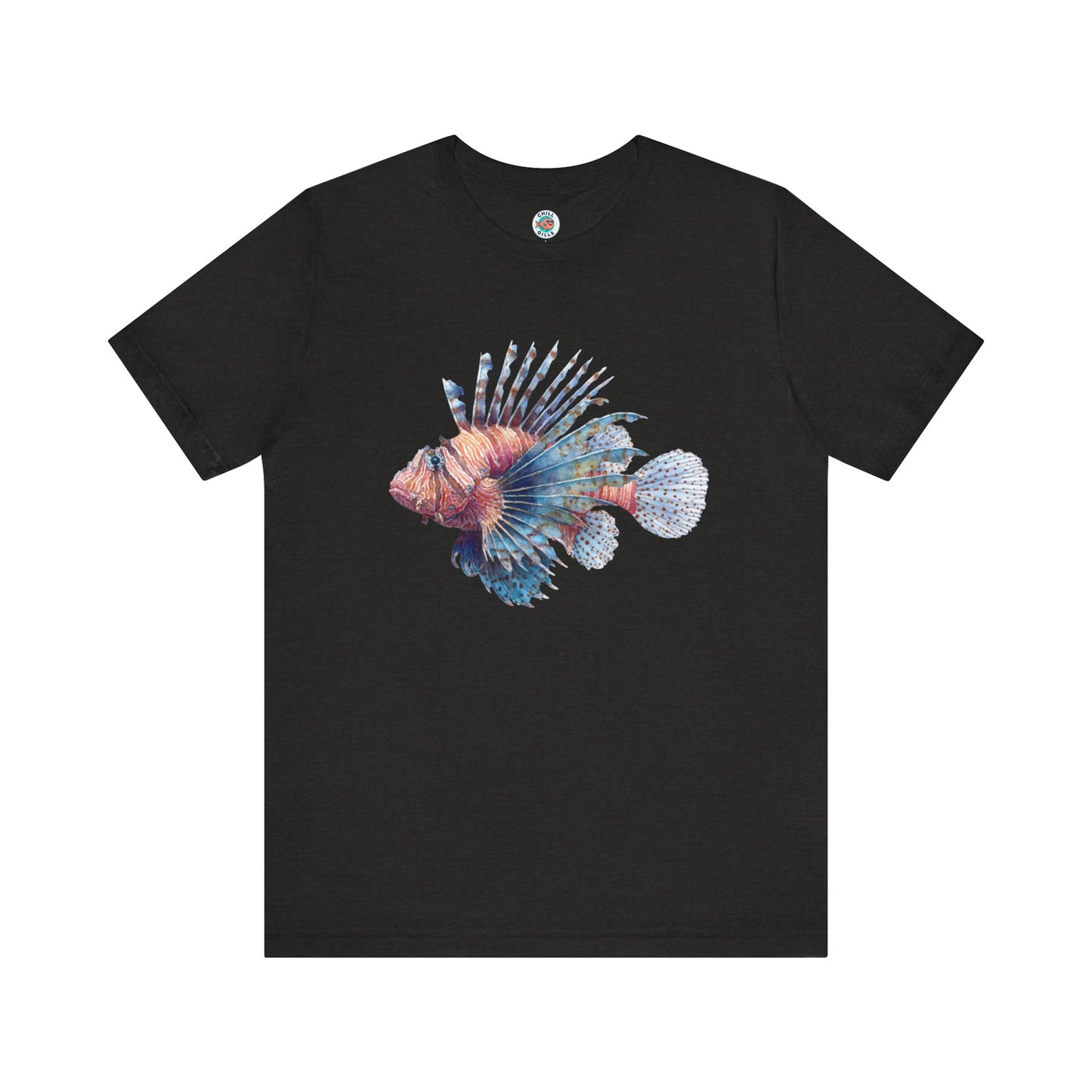 Chill Fish Graphic tees | Stylish and Funky Watercolor | Lion fish 1