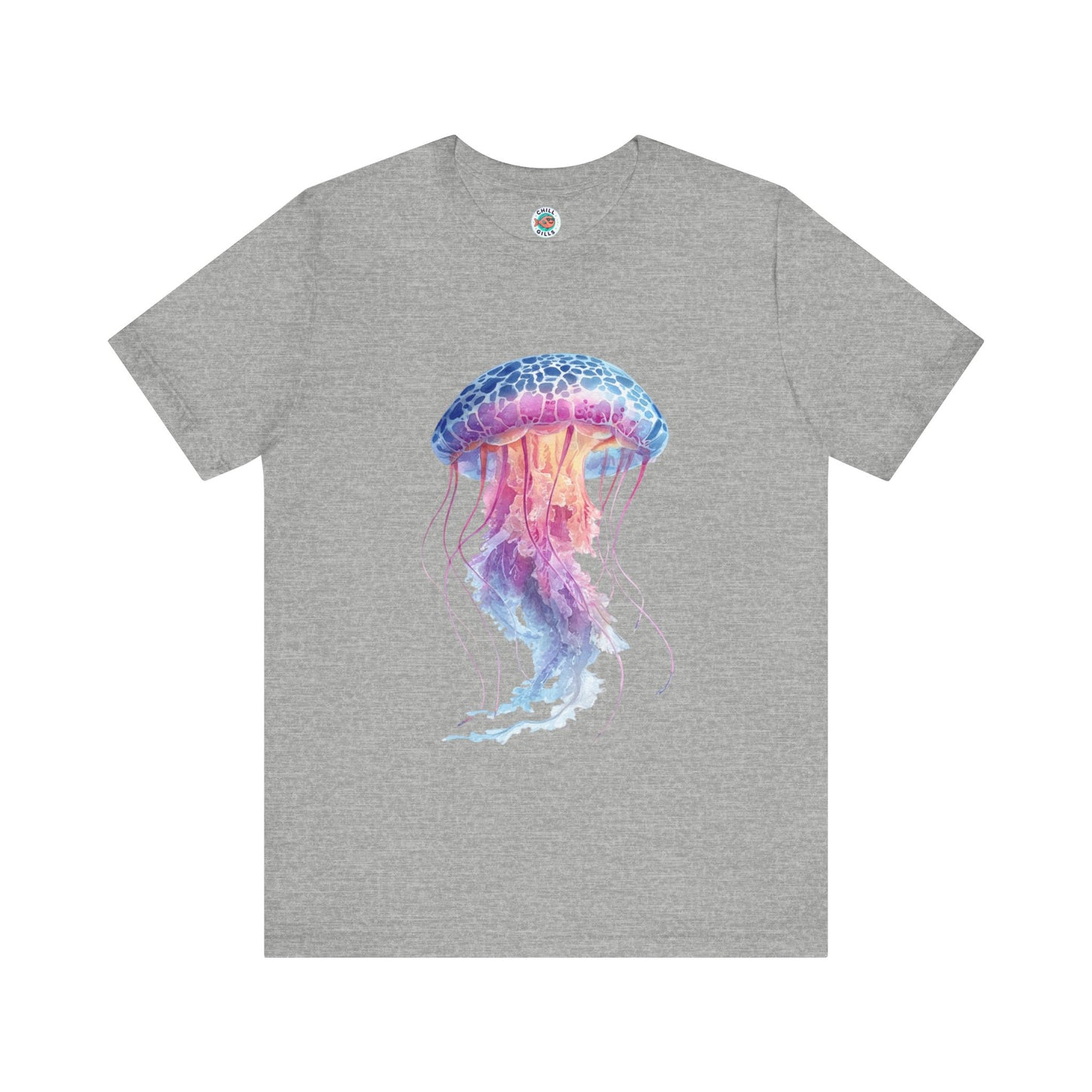 Chill Fish Graphic tees | Stylish and Funky Watercolor | Jellyfish Pinks