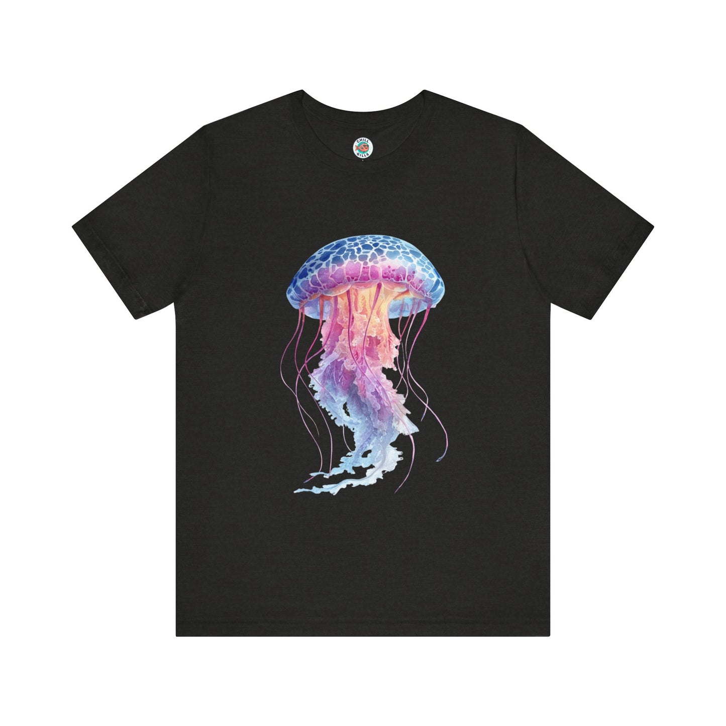 Chill Fish Graphic tees | Stylish and Funky Watercolor | Jellyfish Pinks