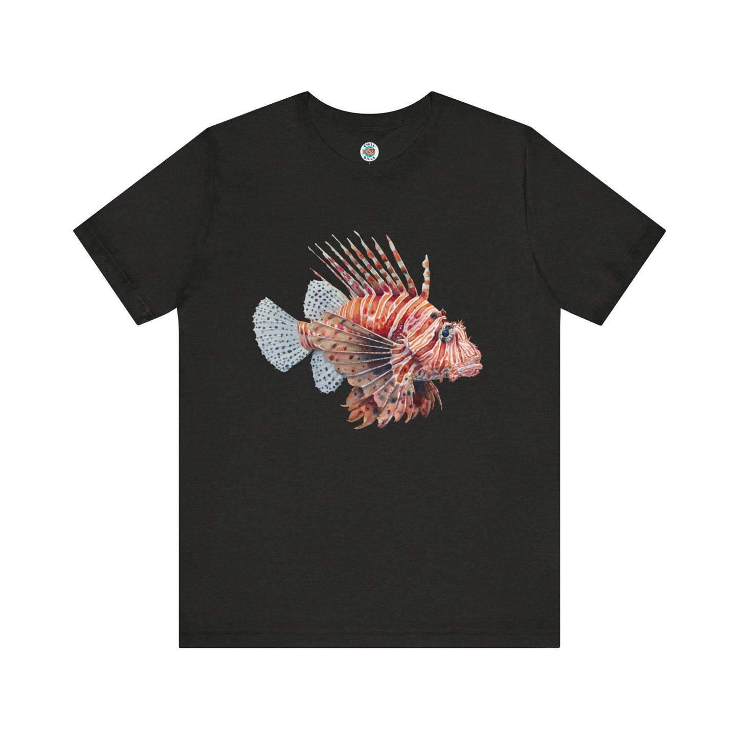 Chill Fish Graphic tees | Stylish and Funky Watercolor | Lion fish 3