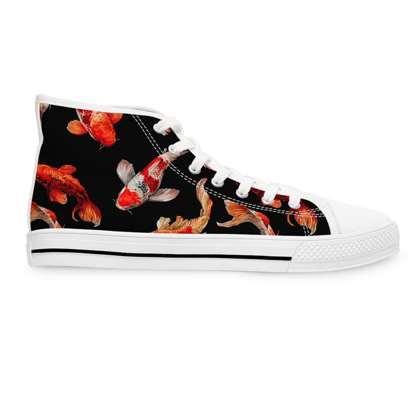 Funky Fish Feet | Koi Fish High Top Sneakers | Colourful Women's fabulous feet