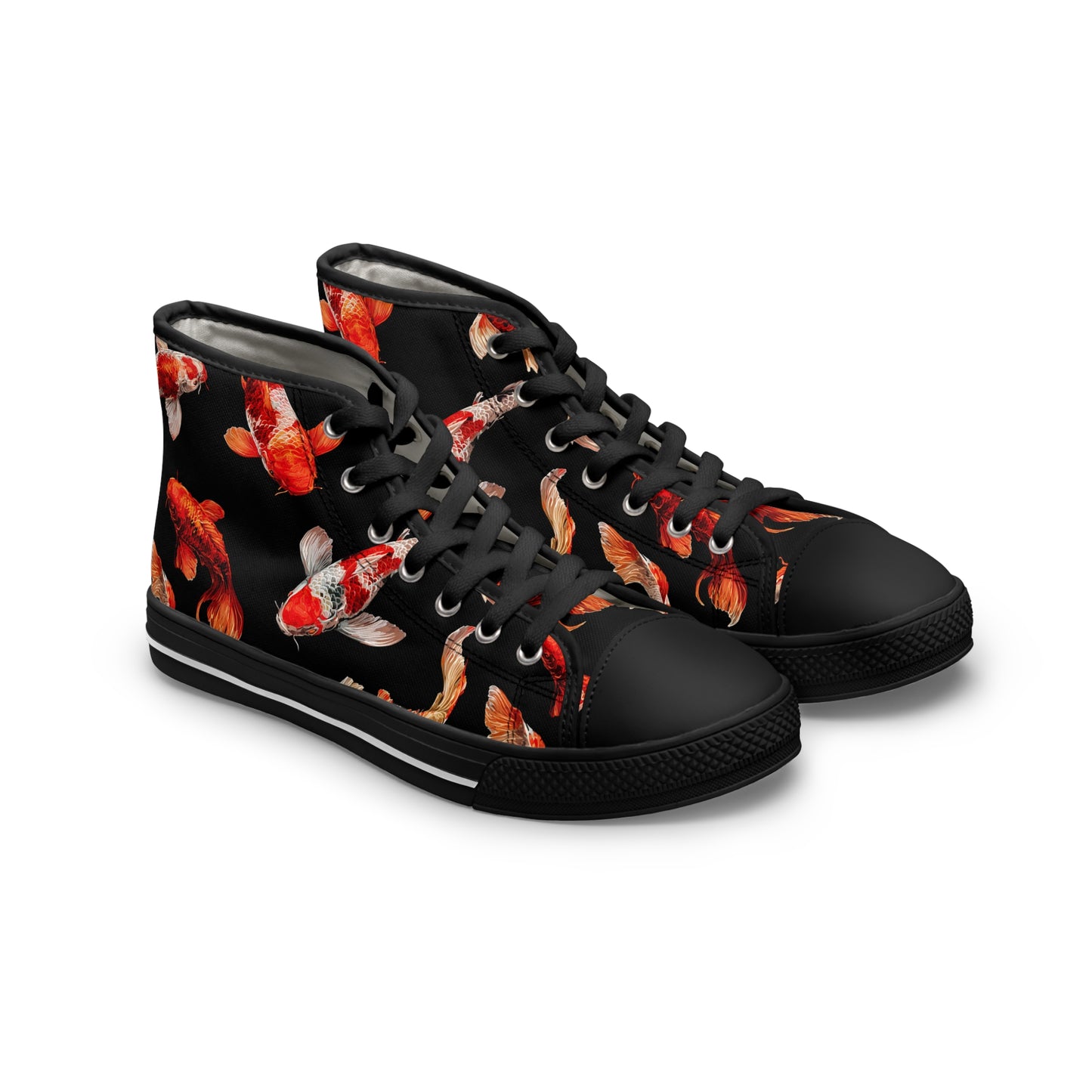 Funky Fish Feet | Koi Fish High Top Sneakers | Colourful Women's fabulous feet