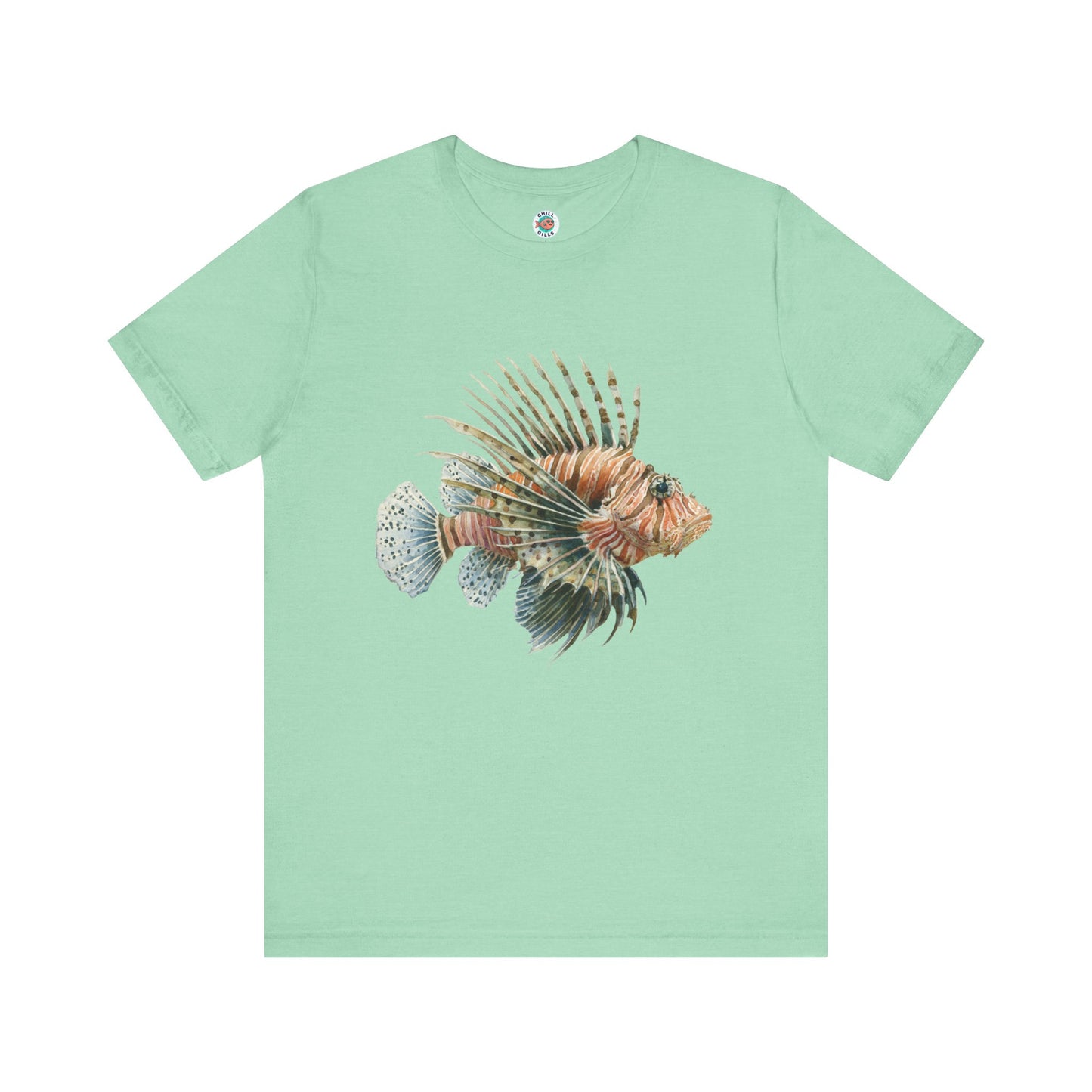 Chill Fish Graphic tees | Stylish and Funky Watercolor | Lion fish 2