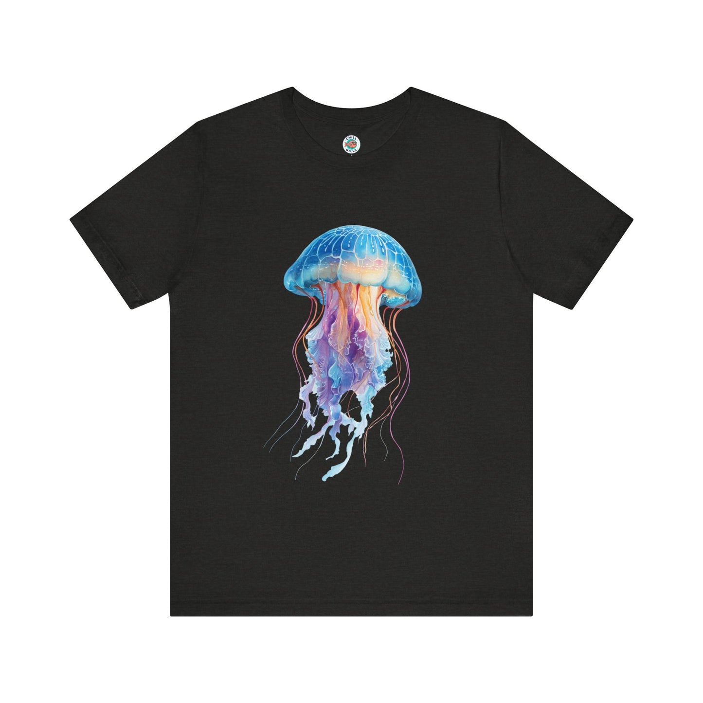 Chill Fish Graphic tees | Stylish and Funky Watercolor | Jellyfish Blues