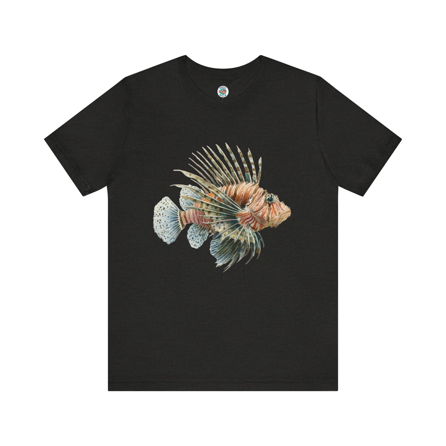 Chill Fish Graphic tees | Stylish and Funky Watercolor | Lion fish 2