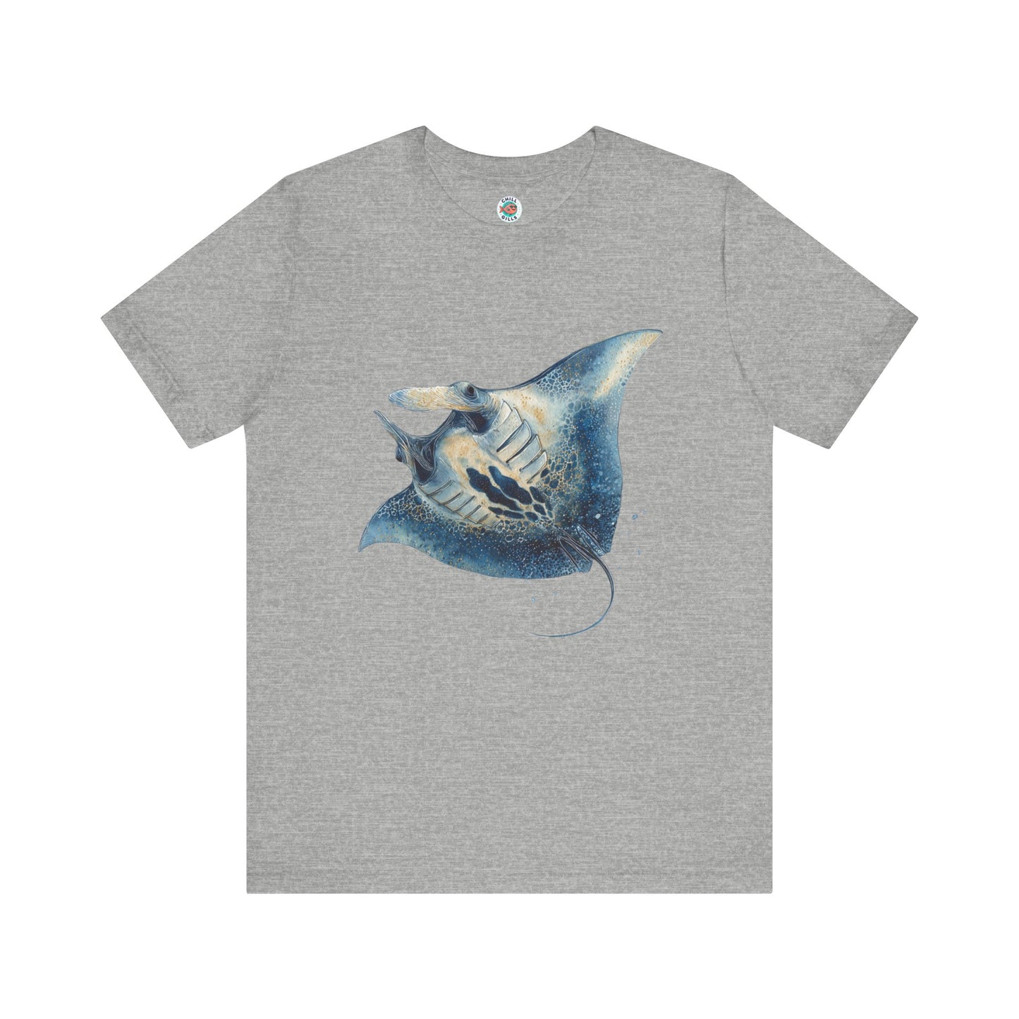 Chill Fish Graphic tees | Stylish and Funky Watercolor | Magic Manta