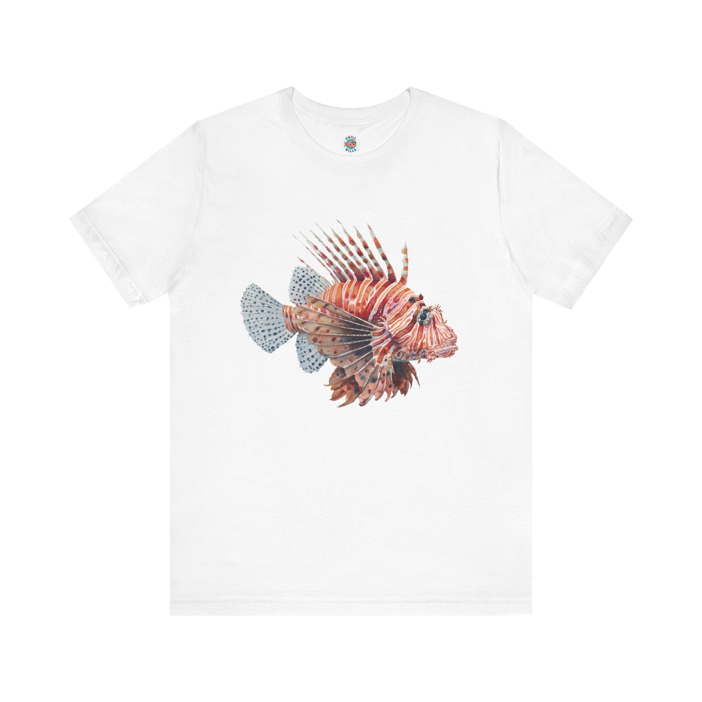 Chill Fish Graphic tees | Stylish and Funky Watercolor | Lion fish 3