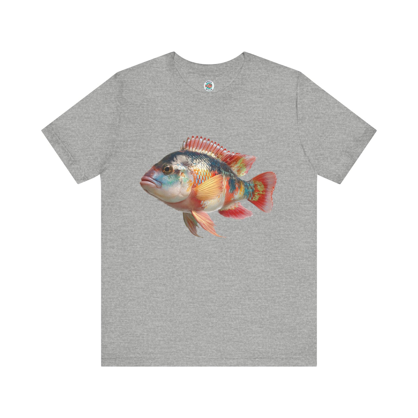 Chill Fish Graphic tees | Picture Perfect & Popping | Pinks & Greens Cichlid