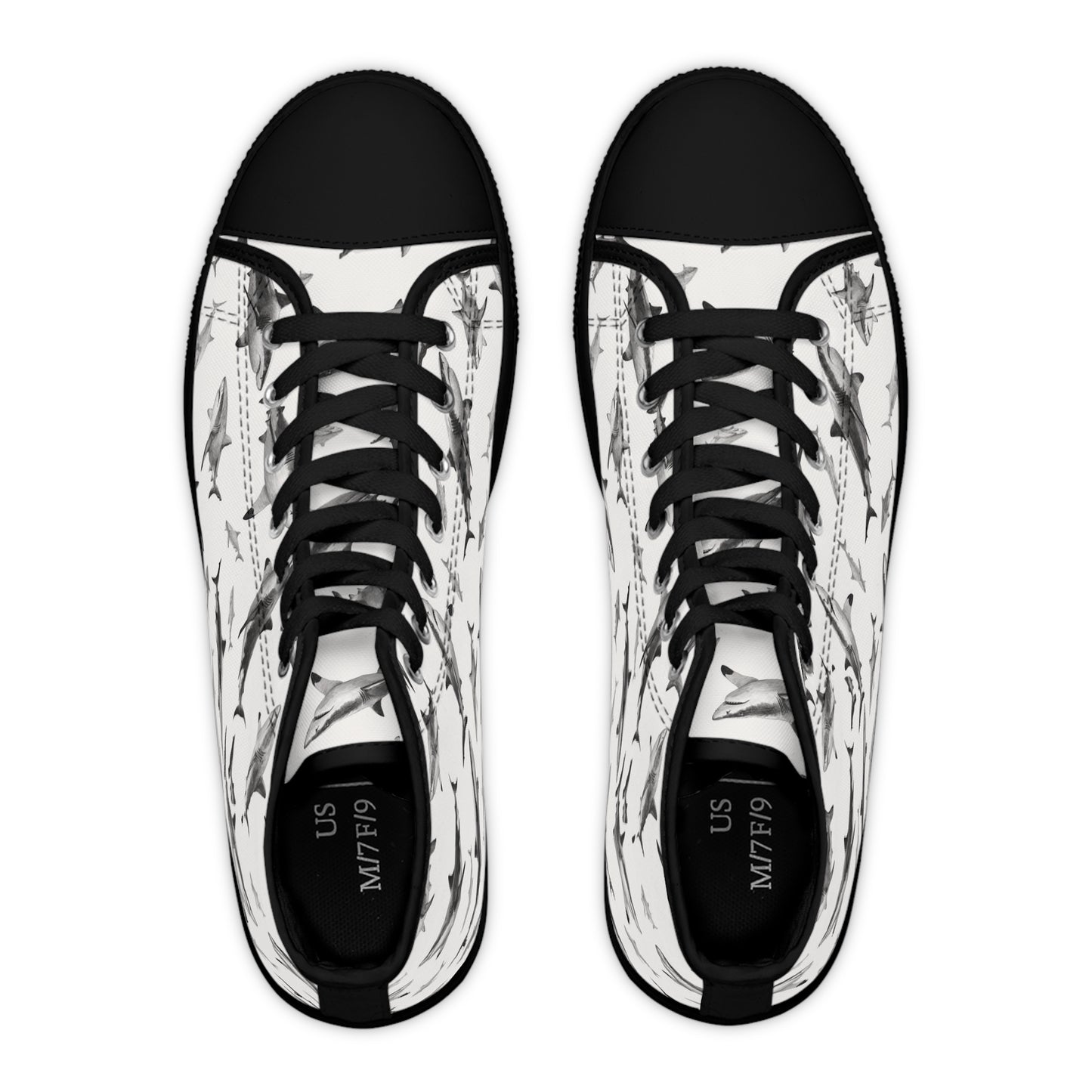 Funky Fish Feet | White Pointer High Top Sneakers | Just Cruising around