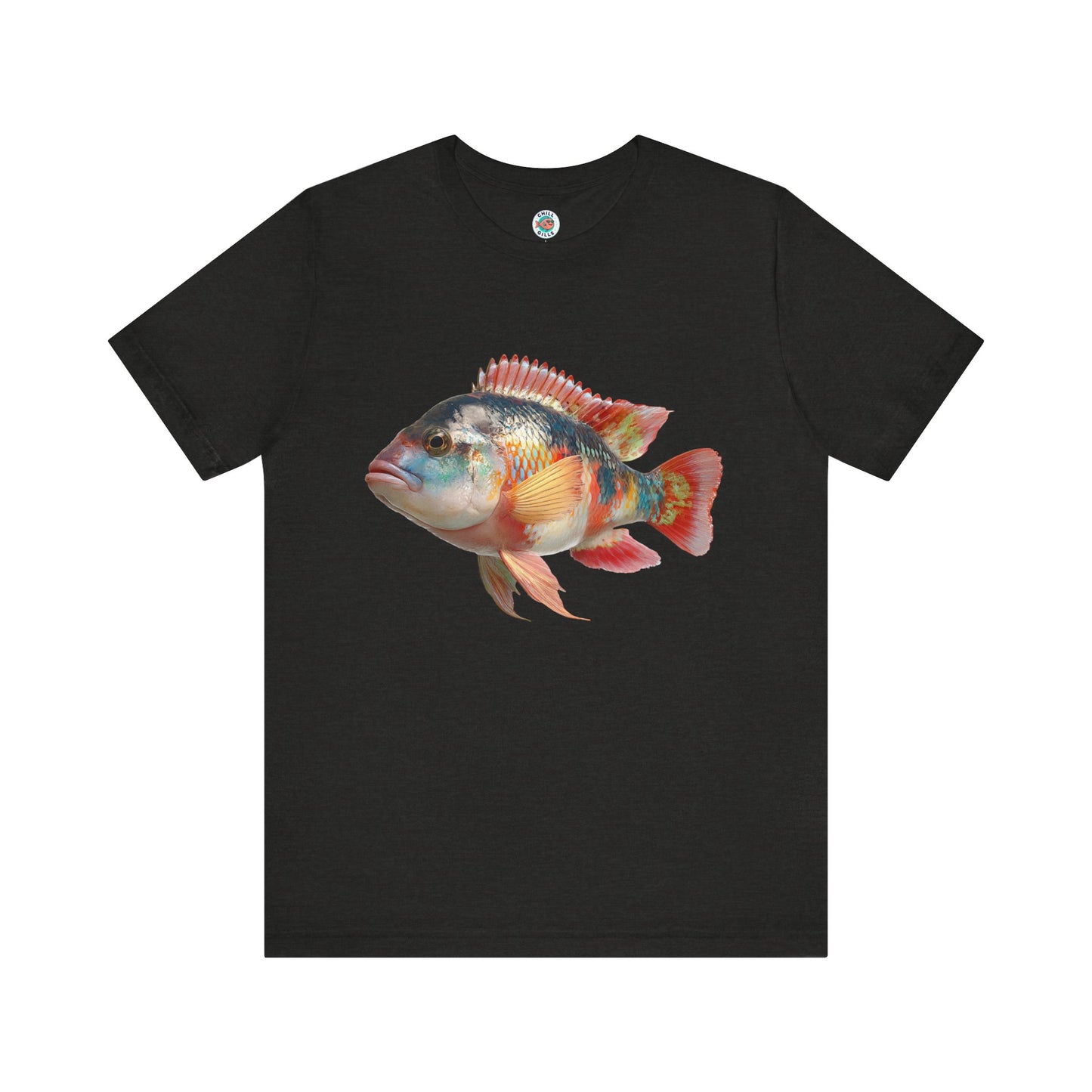 Chill Fish Graphic tees | Picture Perfect & Popping | Pinks & Greens Cichlid