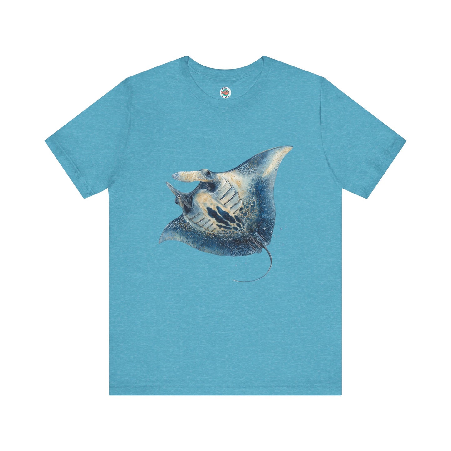 Chill Fish Graphic tees | Stylish and Funky Watercolor | Magic Manta